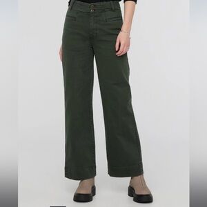 Du/er wide leg high waist crop pants